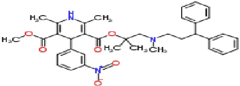 Figure 1: structure of lercanidipine 