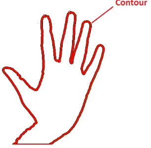 Figure 5:Detected Contour for the Input Image 