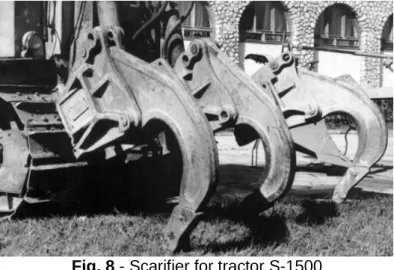 Fig. 8 - Scarifier for tractor S-1500 