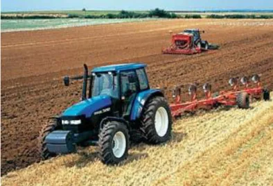 Fig. 16 – Formation of hardpan at the passage of heavy tractors on the soil [10] 