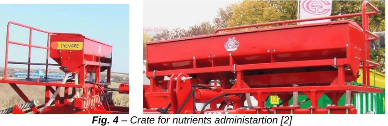 Fig. 4 – Crate for nutrients administartion [2] 