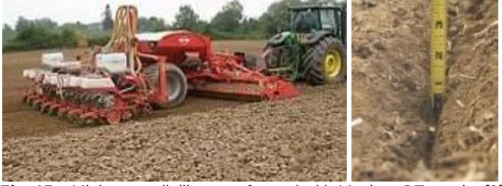 Fig. 15 – Minimum soil tillage performed with Maxima GT seeder [9] 