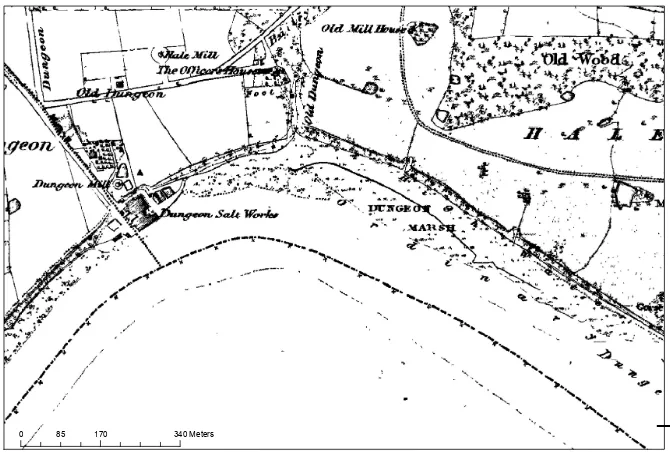 Figure 2.9 Decoy Marsh from 1849 map.   