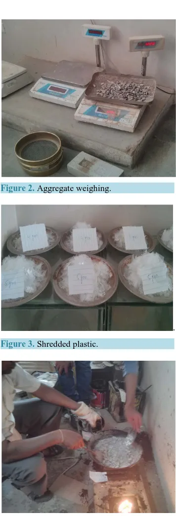 Figure 2. Aggregate weighing.                                     