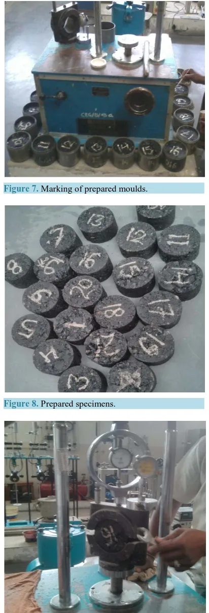 Figure 7. Marking of prepared moulds.                                     