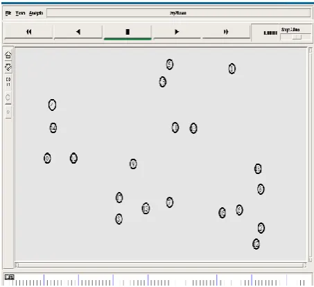 Fig:4.3 A Screenshot of ZRP NAM window (20 Nodes) 