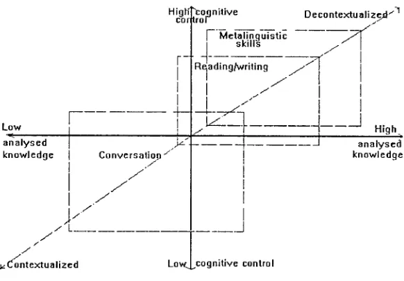 Figure 1: Bialystok & Ryan as adapted from Hamers & Blanc (1989:69). 
