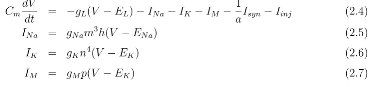 Table 2.1: Parameters of the two random-walk processes