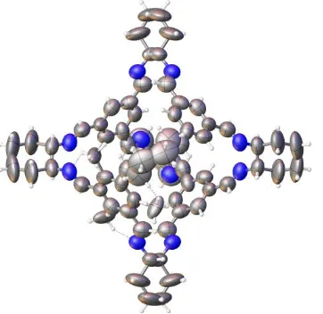 Figure 3.7 SEM images of crystalline CC14 obtained via crystallisation from DCM-acetone