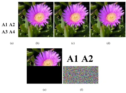 Figure 3(a) shows the secret image and 3(b) shows the cover image. Meaningful shares 3(c) and 3(d) are generated and stored already on the cloud server