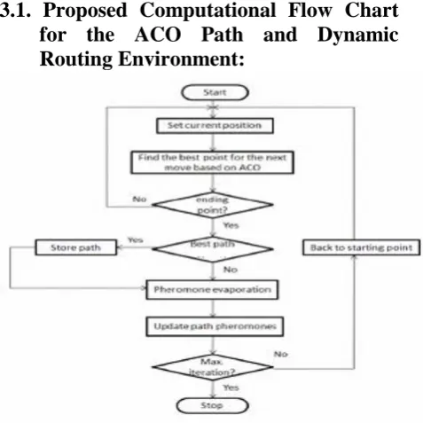 Figure 3.1.  A decision making process of ants choosing their trips according to their pheromones 