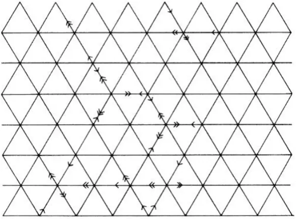 Figure 1.1 Lattice for FHP model. 