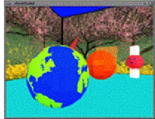 Figure 4: The view of student A from the earth