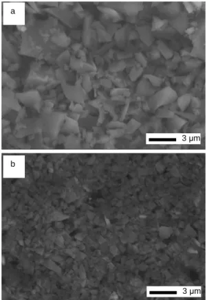 Figure 1 shows the particle size of amorphous Si-C-N-O  powders  before  and  after  milling  process