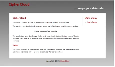 Figure 4: Home page after successfully signing in 