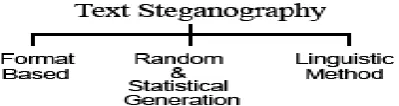 Figure 2: Types of Steganography 