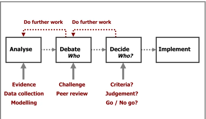 Figure 3. Possible Phases for a Rational Decision Process