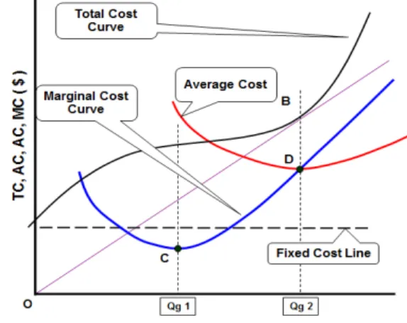 Fig. 2.  Curves  of  Total  Cost,  Marginal  Cost  and  Average  Cost 