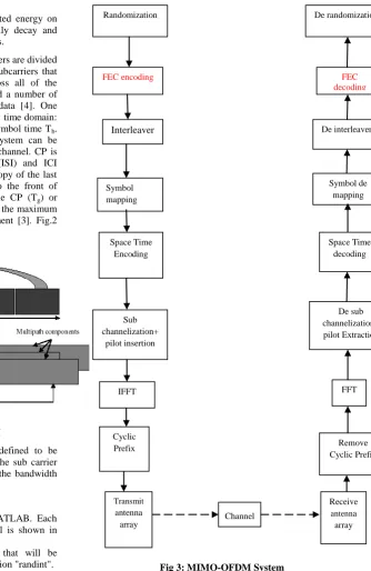 Fig 3: MIMO-OFDM System 
