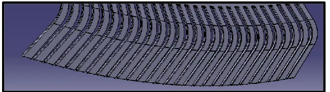 Figure 7. Representation of the end of the teeth/spikes. 