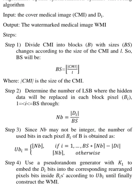 Fig 3: Spatial synchronization dynamic extraction algorithm [16] 