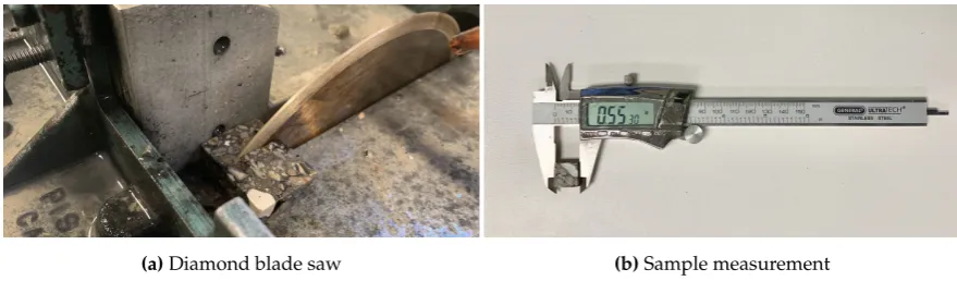 Figure 2. Scanning electron microscope sample preparation for microscopic observation