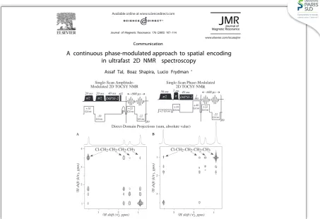 Fig. 1. Schemes capable of affording the spatial encoding pattern