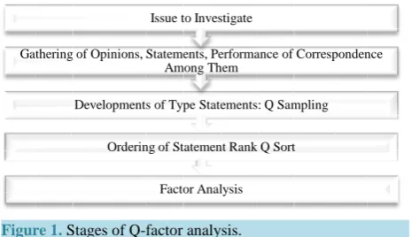 Figure 1. Stages of Q-factor analysis.                      