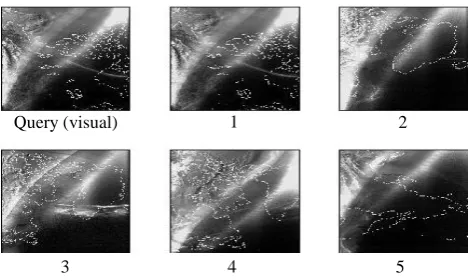 Figure 7:  Visual query image and its top five matches 