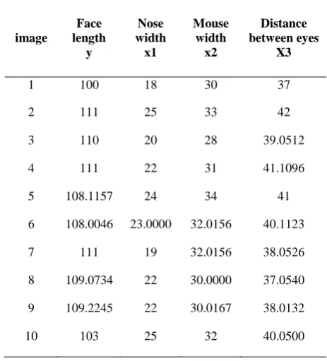 Figure 2: A sample of face image 