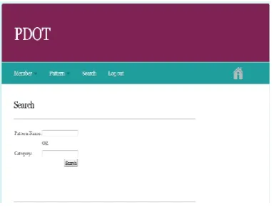 Figure 5: Screen shot of the Add Pattern 