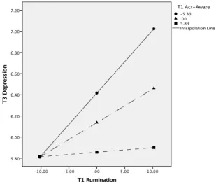 Figure 3. A graphical representation of the conditional effect of baseline 