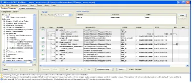 Figure 3 System contents in SOPC Builder 