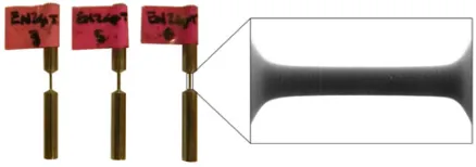 Fig. 3. 0.35 mm diameter EN24T samples.