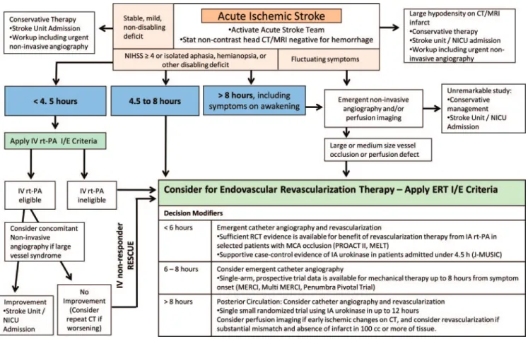 Figure Possible decision algorithm for revascularization therapies in acute ischemic stroke