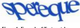 Figure 1: Example of Text captcha 