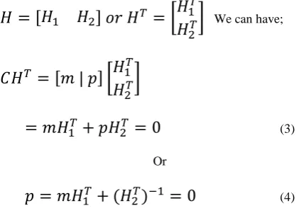 Fig. 4. Tanner graph of the H matrix given in (8) 
