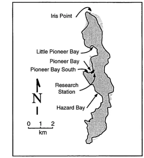 Figure 2.11: Location map of Orpheus Island, showing sample sites.