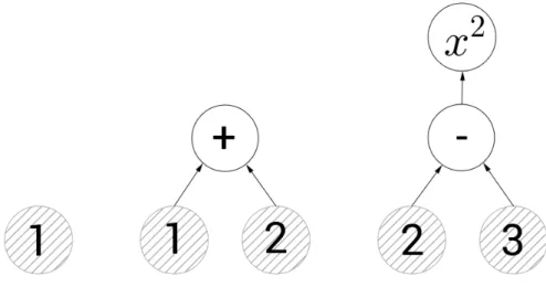 Figure 1. Examples of simple computation grahs