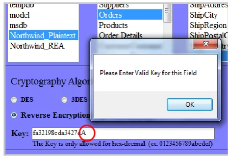 Fig. 5: Change one character in the secret key 