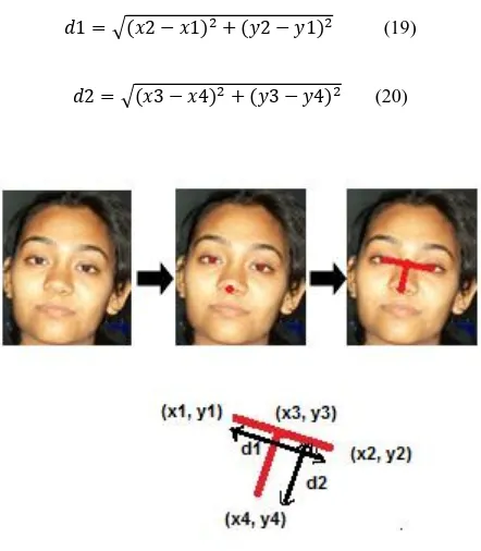 Figure 6. Extraction of Facial Parameters of Oriented Face 