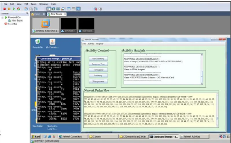 Figure 3: Application for the system with enabled controls 