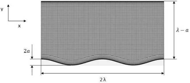 Figure 1: Computational domain and grid system.