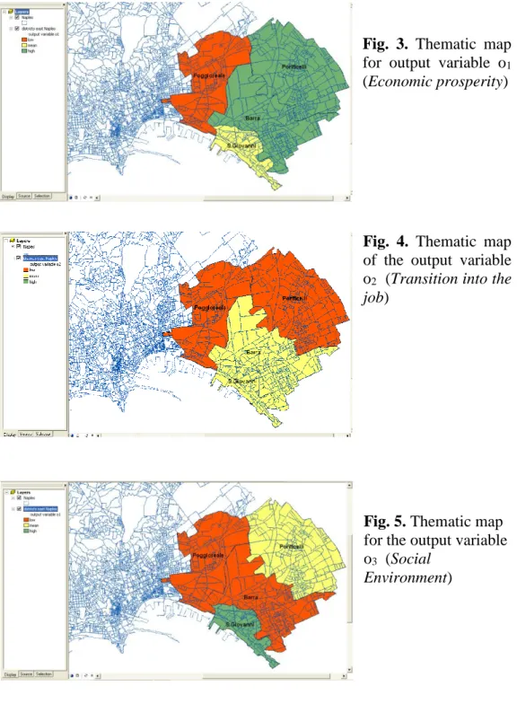 Fig.  3.  Thematic  map  for  output  variable  o 1