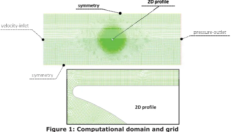 Figure 1: Computational domain and grid 