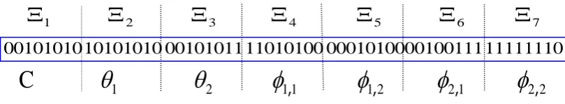 FIGURE 3: Splices, Chromosome, and represented variables – an illustrative example 