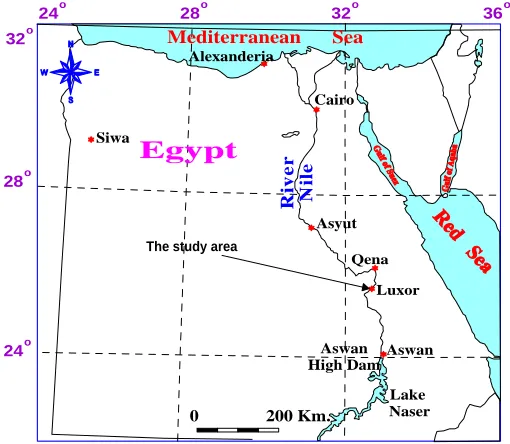 Figure 1. General location map of the study area. 