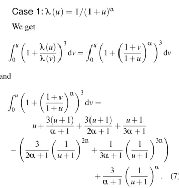 Table 1. Some examples of volume fractions for packings involving a finite range of sizes (α = 100 and θ = 1) .