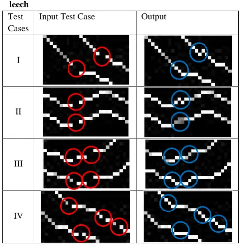 Table 1. Contour Reconstruction based on the concept of leech  