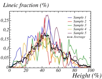 Fig. 2. Original (a) and opened (b) images. Segmented image (c). Distance by erosion using a horizontal structural element (d)